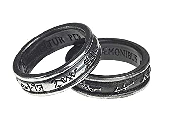 【中古】【輸入品・未使用】Alchemy Gothic England Demon ブラック&エンジェルホワイトリング