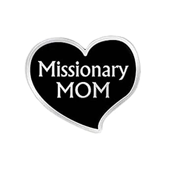 【中古】【輸入品・未使用】LDS Missionary Momハート型ラペルピン(シルバートーン)