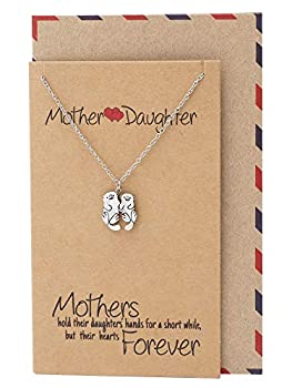 【中古】【39shop】【輸入品・未使用】Quanジュエリー母と娘Otterネックレス、ギフトfor★Mom、母の日、withインスピレーション引用符(新古品)|アトリエ絵利奈