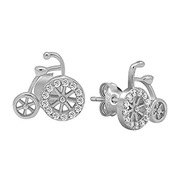 【中古】【39shop】【輸入品・未使用】(ニッケルフリー)★925スターリングシルバー古いファッション自転車スタッドイヤリング18404(新古品)|アトリエ絵利奈
