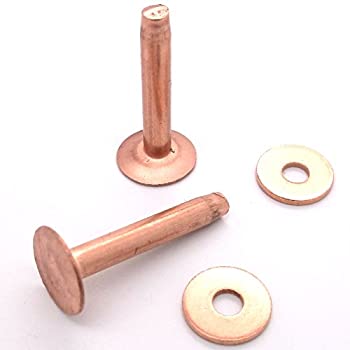 【中古】【輸入品・未使用】50 #9 Copper Rivets & Burrs by Tandy Leather