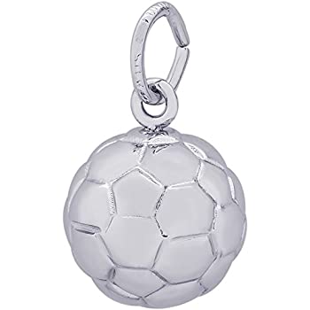 【中古】【39shop】【輸入品・未使用】レンブラントチャームスターリングシルバーサッカーボールチャーム(★11?x 11.5?MM(新古品)|アトリエ絵利奈