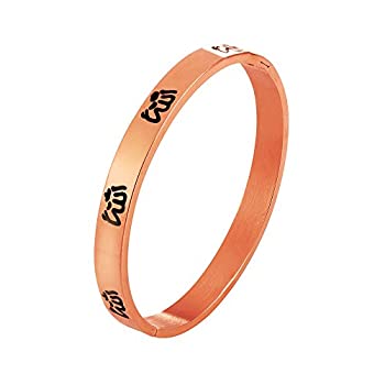 【中古】【39shop】【輸入品・未使用】u7ブランド新しいバングルレディースビンテージMuslim★Allahジュエリーステンレススチール/ 18?Kゴールドメッキカフブレスレット（新古品）｜アトリエ絵利奈