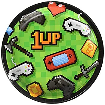 【中古】【輸入品・未使用】Creative Converting ビデオゲーム パーティープレート 7インチ マルチカラー