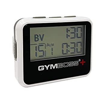 【中古】【39shop】【輸入品・未使用】Gymboss★Plus インターバルタイマーとストップウォッチ ホワイト/ブラック ハードコート(新古品)|アトリエ絵利奈