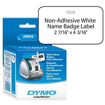 【中古】【輸入品・未使用】DYMO LabelWriter Name Badge Non-Adhesive White 2-1/4\