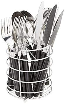 【中古】【輸入品・未使用】(Sensations Black) - Gibson Sensations Stainless Steel 16-Piece Flatware Set Black