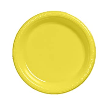 【中古】【39shop】【輸入品・未使用】Creative★Converting Touch of Colour 50 Count Plastic Dinner Plates School Bus Yellow（新古品）｜アトリエ絵利奈