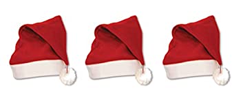 【中古】【39shop】【輸入品・未使用】Beistle★20752 3 Pieces Plush Santa Hats Red/White（新古品）｜アトリエ絵利奈