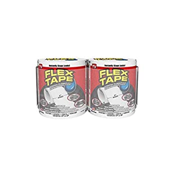 【中古】【輸入品・未使用】フレックステープ ゴム引き防水テープ 4インチ x 5インチ クリア 2個パック｜アトリエ絵利奈