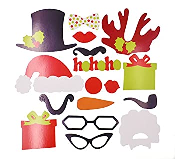 【中古】【39shop】【輸入品・未使用】RayLineDo★17pcs DIY写真ブース小道具口ひげリップ帽子Antlerギフトスティッククリスマスパーティー（新古品）｜アトリエ絵利奈