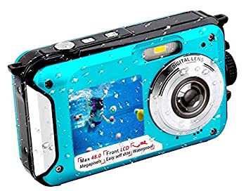 楽天市場 中古 輸入品 未使用未開封 Underwater Camera Fhd 2 7k 48mp 防水デジタルカメラ 自撮りデュアルスクリーン フルカラー Lcdディスプレイ 防水デジタルカメラ シュノーケリ アトリエ絵利奈