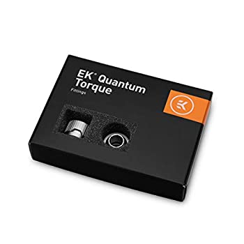 【中古】【インポート品・未当て嵌める】EKWB EK-Quantum Torque HDC-12 締め付けるあと継ぎ リジッドチューブ 外径12粍 繻子チタン 6個風呂敷き包み