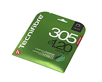 【中古】【輸入品・未使用】テクニファイバー(Tecnifibre) スカッシュ用ストリング、ゲージ1.20mm CLASSIC LINE 305 1.20 TF 120 緑