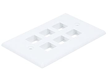 【中古】【39shop】【輸入品・未使用】Monoprice★106733壁プレートfor Keystone 6穴、ホワイト 106733（新古品）｜アトリエ絵利奈
