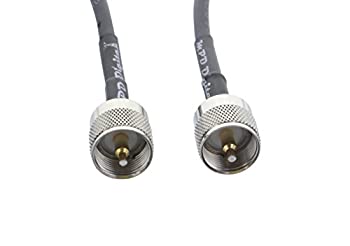 【中古】【インポート品・未当て嵌める】Times陰電子範囲rg58-pl259-pl-259-male-1?rg58同軸ケーブルピグテールJumper with UHF pl-259オスコネクタ、Milspec Mil RF同軸有線テレビ 2-Feet