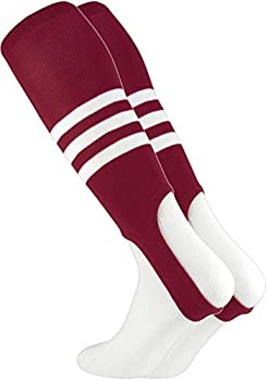 【中古】【インポート品・未当て嵌める】TCK Sportsベイスボール/ソフトボール用靴下 縞模様 7in 足にひっかける手合い L