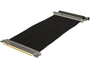 【中古】【インポート品・未当て嵌める】AYA 10in PCI-Express 16X 3.0 軟らかい 黒いこと エクステンダー ハイスピード ライザーケーブル
