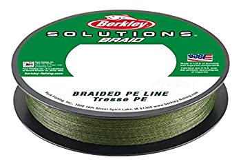 【中古】【輸入品・未使用】Berkley bsbfs30???22ソリューション編組釣りライン、グリーン、110?yd / 30?lb