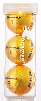 【中古】【輸入品・未使用】Chromax メタリック M5 カラーゴルフボール (チューブ3個パック) ゴールド