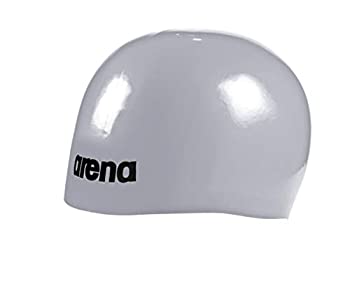 【中古】【インポート品・未当て嵌める】arena Moulded Pro II スイムキャップ しろがね色