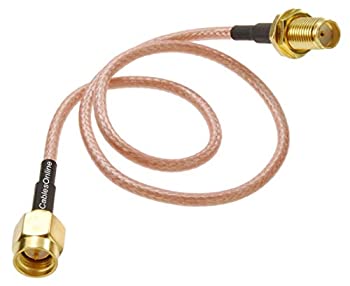 【中古】【輸入品・未使用】CablesOnline、1フィート SMAオスからSMAバルクヘッドメスRG316同軸低損失RFケーブル、RF-MC401