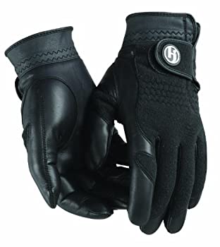 【中古】【輸入品・未使用】(Large) - HJ Glove Women's Black Winter Performance Golf Glove