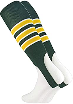 【中古】【インポート品・未当て嵌める】TCK Sportsベイスボール/ソフトボール用靴下 縞模様 7in 足にひっかける手合い L