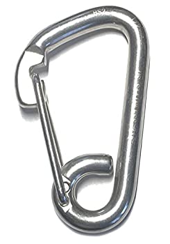 【中古】【輸入品・未使用】ステンレス鋼316スプリングフックカラビナ1/2\