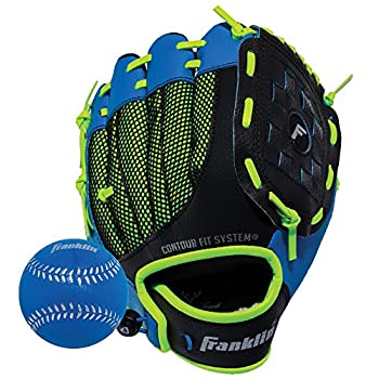 【中古】【輸入品・未使用】(Right Hand Throw Blue) - Franklin Sports Neo-Grip Teeball Gloves (23cm )