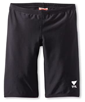 【中古】【インポート品・未当て嵌める】TYR運動競技Boys \u0027 Solid Jammer Swim Suit 黒いこと