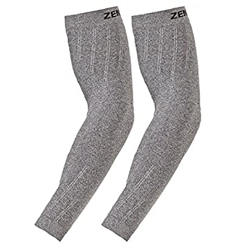 【中古】【39shop】【輸入品・未使用】(Large★/ X-Large Heather Grey) - Zensah Compression Arm Sleeves（新古品）｜アトリエ絵利奈