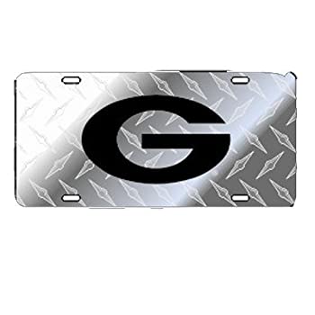 【中古】【輸入品・未使用】Georgia Bulldogs Silver Toolbox Black G Car Tag