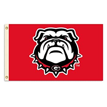 【中古】【輸入品・未使用】NCAA Georgia Bulldogs 3?x 5フィートFlag with Grommets