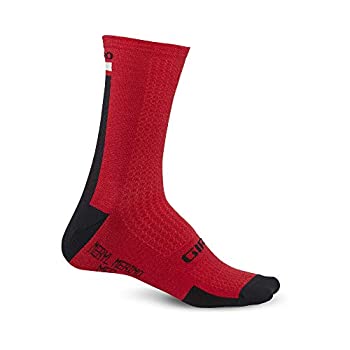 【中古】【39shop】【輸入品・未使用】Giro★HRC+ メリノウール サイクリングソックス - ダークレッド/ブラック/グレー(2021)、M（新古品）｜アトリエ絵利奈