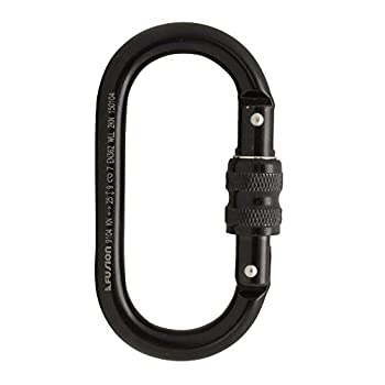 【中古】【39shop】【輸入品・未使用】フュージョンクライムFP-9104B-SG★Ovattiスチールスクリューロックゲート楕円形カラビナブラック（新古品）｜アトリエ絵利奈