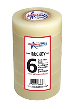 【中古】【インポート品・未当て嵌める】SportsTape Hockey Tape Multipack Clear 6 Roll