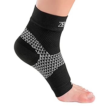 【中古】【輸入品・未使用】Zensah 足底筋膜炎スリーブ???かかとの痛み 土踏まずのサポート むくみ防止???圧縮足スリーブ 足底筋膜炎ソックス M ブラック