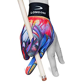 【中古】【輸入品・未使用】LONGONI Billiard POOL CUE GLOVE Fancy Leonardo 3 for Left hand