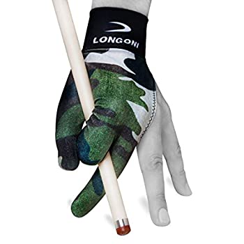 【中古】【輸入品・未使用】LONGONI Billiard POOL CUE GLOVE Fancy Military 3 for Left hand