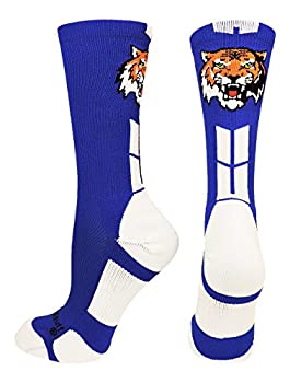 【中古】【インポート品・未当て嵌める】Tigersロゴアスレチッククルーソックス(複数形の色つやで) M 青碧