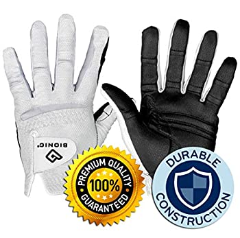 【中古】【輸入品・未使用】ゴルフグローブ 2019年 改良された2倍長持ちするBionic RelaxGrip 特許取得済みの2列指グリップシステム Men's Medium Large ホワイト