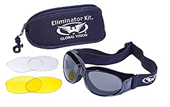 【中古】【輸入品・未使用】Eliminator Global Vision Kit #2 (3 Lenses - Smoke Clear & Yellow Tint) by Global Vision Eyewear