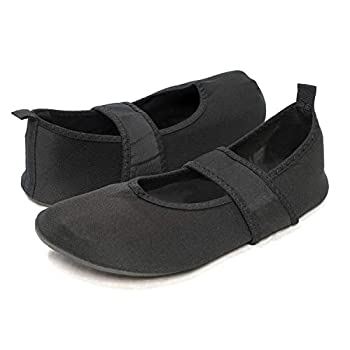 【中古】【輸入品・未使用】Nufoot futsoles by Women 's soft-sided靴スポーツ用の靴室内/室外用折りたたみ式&柔軟な練習で、ヨガ、または旅行、ダンスシューズ M
