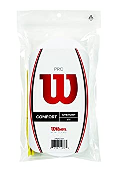 【中古】【インポート品・未当て嵌める】Wilson Pro Overgrip Comfort 30 Pack - White