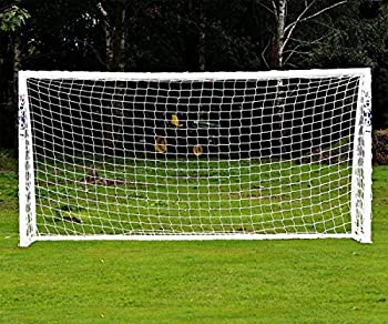 【中古】【インポート品・未当て嵌める】Soccer goal net footballポリエチレン形づくるPost Netsフルサイズ 白いこと その他-サッカー・フットサル-スポーツ・アウトドア