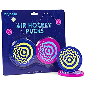 【中古】【輸入品・未使用】Vivid Two-tone Air Hockey Pucks (2-pack) | Wear-proof Molded Psychedelic Patterns and Designs | Large 3.25-inch Pucks for Standard Air