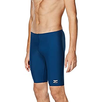 【中古】【インポート品・未当て嵌める】Speedo(迅速さ) エンデュランスプラス(Endurance+) 海水着 メンズ 無地 ジャマー ポリエステル製 38 青色 水泳-スポーツ・アウトドア-メンズ競技水着
