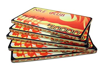 【中古】【輸入品・未使用】5 (dollars)10000 Nile Club 40 Gramme Ceramic Poker Plaques