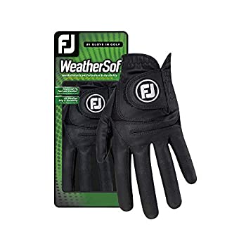 FootJoy WeatherSofメンズゴルフ用グローブ 2パック 世界No.1ゴルフグローブ Cadet Small ホワイト